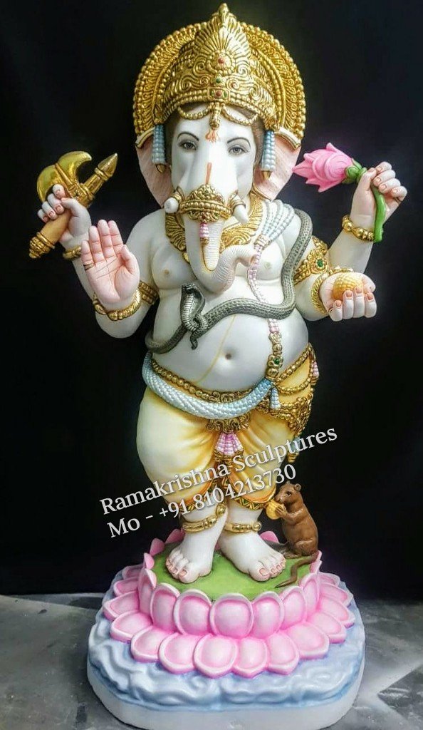 marble ganesh idol for home