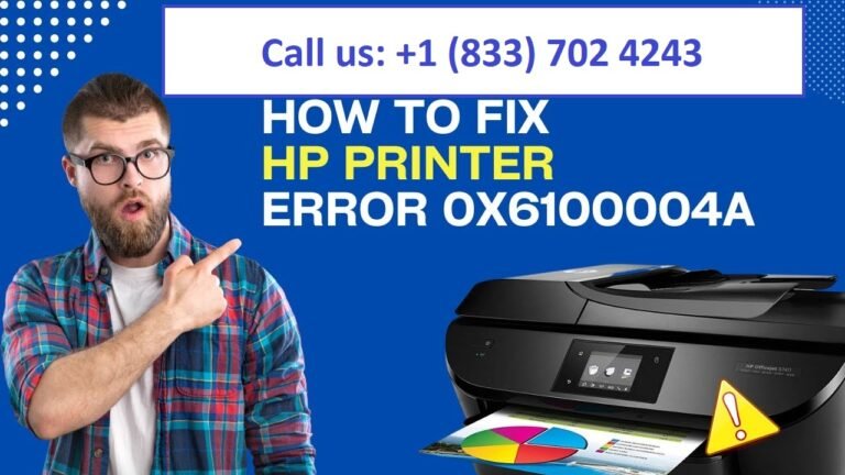 HP Printer Error Code 0x6100004a