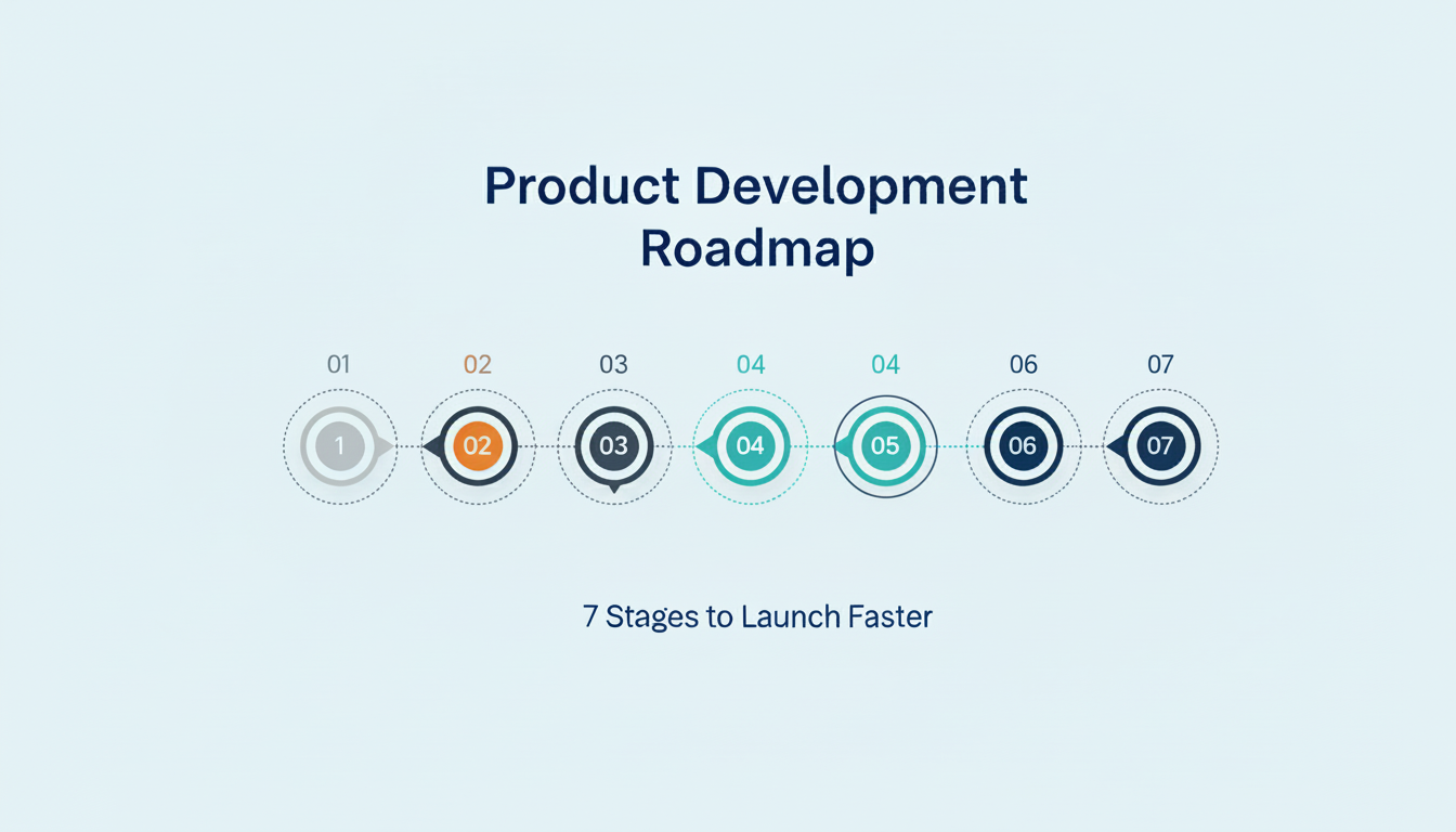 Product Development Roadmap: 7 Stages to Launch Faster