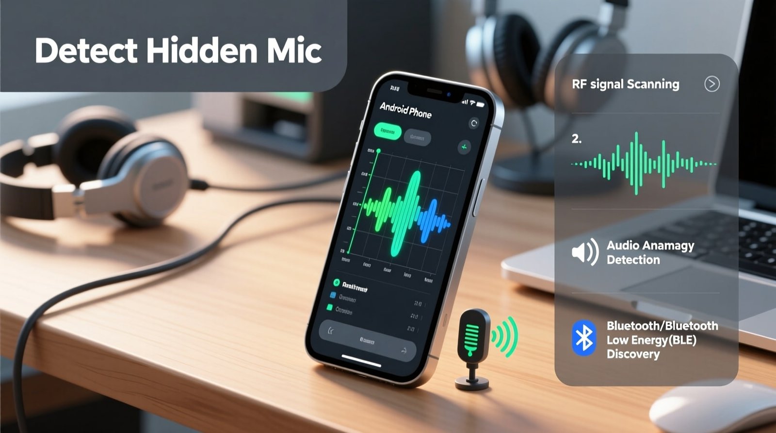 How Can an Android Phone Detect Hidden Listening Devices