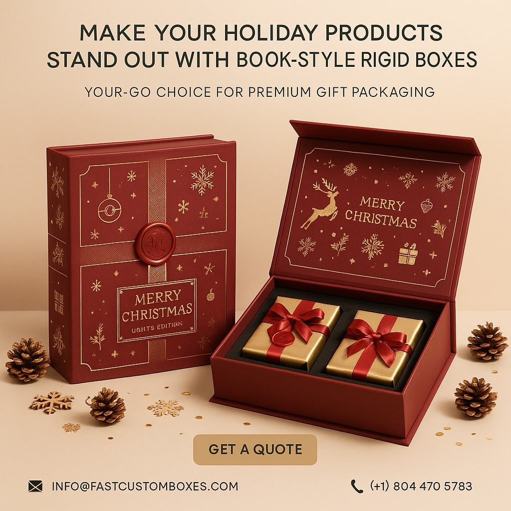 Premium Christmas Gifts Book‑Style Rigid Boxes: Why They’re the Perfect Holiday Packaging Choice