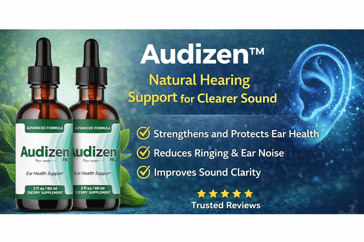 Audizen Tinnitus Relief Drops: Natural Support for Clear, Calm Hearing